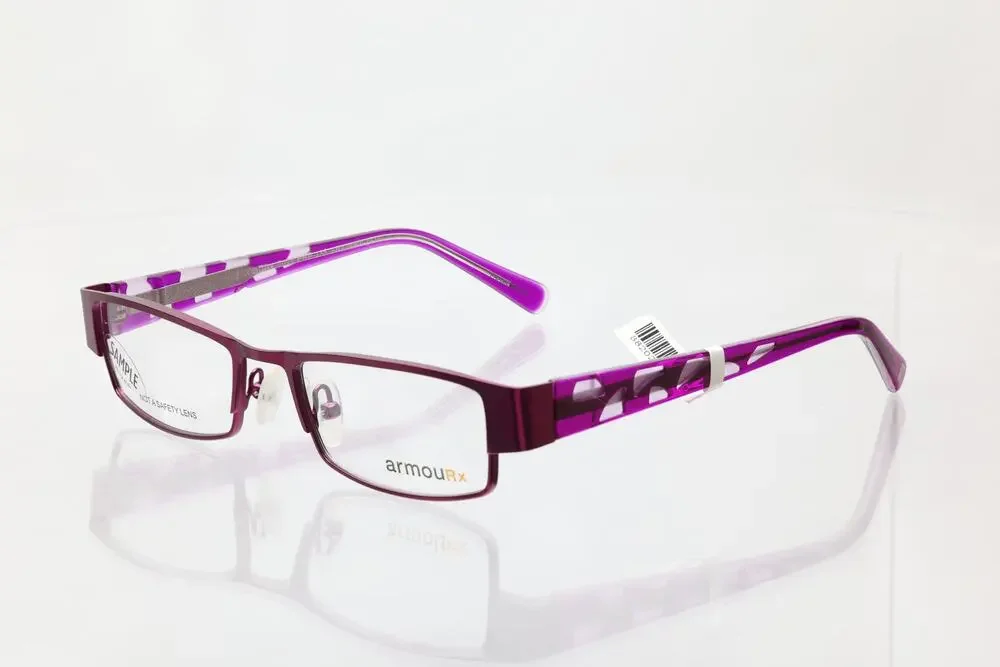 ArmouRx 7017 PRP 52-17-135mm Eyeglass FRAMES ONLY - NEW WITH DEFECTS - READ
